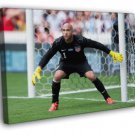 Tim Howard Goalkeeper Stance Post USA Soccer Football  20x16 inch FRAMED CANVAS WALL PRINT