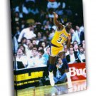 Magic Johnson Pass Lakers Retro Vintage  20x16 inch FRAMED CANVAS WALL PRINT