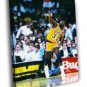 Magic Johnson Pass Lakers Retro Vintage  20x16 inch FRAMED CANVAS WALL PRINT
