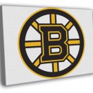 Boston Bruins Logo Hockey Sport Art WALL  20x16 inch FRAMED CANVAS PRINT
