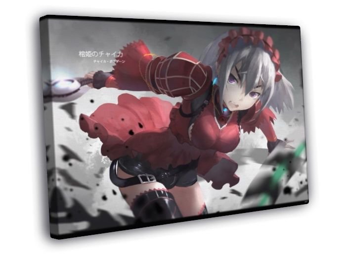 Chaika The Coffin Princess Hitsugi no Anime Art  20x16 inch FRAMED CANVAS WALL PRINT