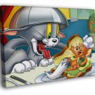 Tom and Jerry Cool Funny Original Series Cartoon Art WALL  20x16 inch FRAMED CANVAS PRINT