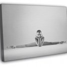 Ballet Dancer Ballerina Naked Art Nude Body BW  20x16 inch FRAMED CANVAS WALL PRINT