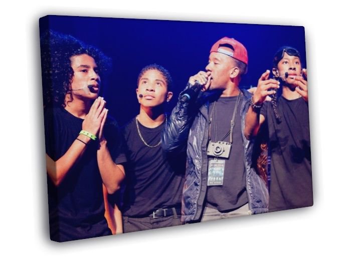 Mindless Behavior Pop Band Music  20x16 inch FRAMED CANVAS WALL PRINT