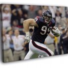 Justin James Watt Houston Texans Football Sport WALL  20x16 inch FRAMED CANVAS PRINT