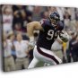 Justin James Watt Houston Texans Football Sport WALL  20x16 inch FRAMED CANVAS PRINT