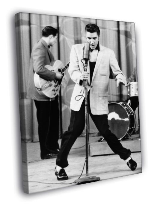 Elvis Presley Rock And roll Pop Music Singer  20x16 inch FRAMED CANVAS WALL PRINT