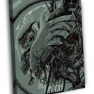 Alien Queen Xenomorph Sci-Fi Movie Art BW  20x16 inch FRAMED CANVAS WALL PRINT