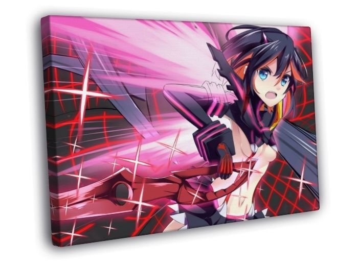Kill la Kill Matoi Ryuuko Anime Manga Art  20x16 inch FRAMED CANVAS WALL PRINT