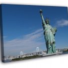 Statue of Liberty Manhattan New York City USA WALL  20x16 inch FRAMED CANVAS PRINT