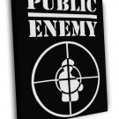 Public Enemy Logo Band Group Rapper Hip-Hop Music Rap WALL  20x16 inch FRAMED CANVAS PRINT