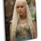 Daenerys Targaryen Emilia Clarke TV Series  20x16 inch FRAMED CANVAS WALL PRINT