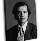 Jack Nicholson BW Portrait Suit Handsome Young Actor WALL  20x16 inch FRAMED CANVAS PRINT