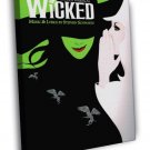 Wicked A New Musical Painting Vintage Music  20x16 inch FRAMED CANVAS WALL PRINT