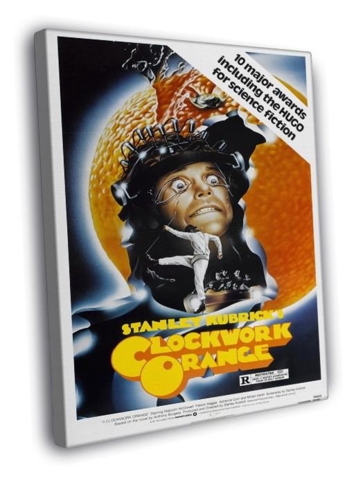 A Clockwork Orange Kubrick Movie Retro Vintage WALL  20x16 inch FRAMED CANVAS PRINT