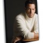 Ben Affleck Actor Portrait Handsome  20x16 inch FRAMED CANVAS WALL PRINT