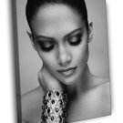 Jennifer Lopez Beautiful Cool Portrait BW Pop Singer WALL  20x16 inch FRAMED CANVAS PRINT