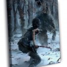 Rise Of The Tomb Raider Fight Awesome Bear WALL  20x16 inch FRAMED CANVAS PRINT