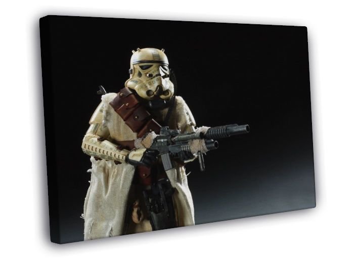 Tusken Sandtrooper Stormtrooper Raider Star Wars Art WALL  20x16 inch FRAMED CANVAS PRINT