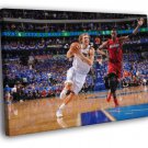 Dirk Nowitzki Finals Dallas Mavericks Miami  20x16 inch FRAMED CANVAS WALL PRINT