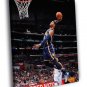 Paul George Slam Dunk Indiana Pacers  20x16 inch FRAMED CANVAS WALL PRINT