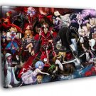 Touhou Project Characters Beautiful Anime Art WALL  20x16 inch FRAMED CANVAS PRINT