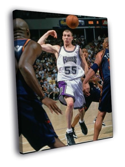 Jason Williams No-Look Pass Sacramento Kings WALL  20x16 inch FRAMED CANVAS PRINT