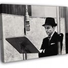 Frank Sinatra BW Suit Hat Charming Singer Retro Rare  20x16 inch FRAMED CANVAS WALL PRINT