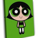 The Powerpuff Girls Buttercup Kids Cartoon Art WALL  20x16 inch FRAMED CANVAS PRINT