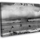 Nuclear Atomic Blast Explosion Sea Mushroom Cloud WALL  20x16 inch FRAMED CANVAS PRINT