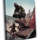 Planet of the Apes Cornelius Movie Art 1968  20x16 inch FRAMED CANVAS WALL PRINT
