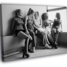 Spice Girls Pop Music Group Vintage BW WALL  20x16 inch FRAMED CANVAS PRINT