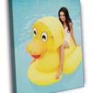 Mila Kunis Funny Smile Actress  20x16 inch FRAMED CANVAS WALL PRINT