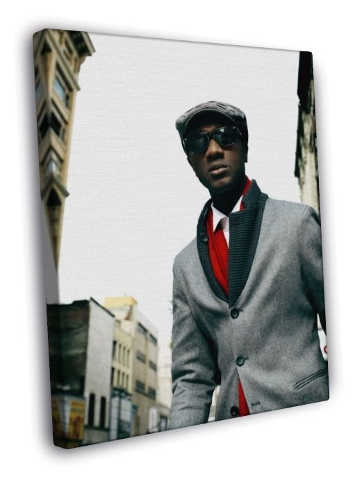 Aloe Blacc Soul R&B Rap Hip-Hop Music Rapper  20x16 inch FRAMED CANVAS WALL PRINT