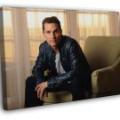 Matthew McConaughey Actor Awesome Handsome  20x16 inch FRAMED CANVAS WALL PRINT