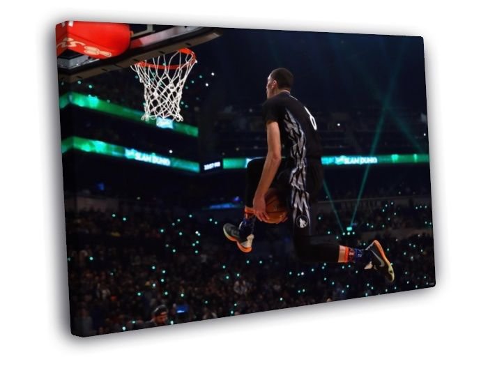 Zach LaVine Slam Dunk Contest 2015 Wolves  20x16 inch FRAMED CANVAS WALL PRINT