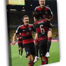 Tony Kroos Sami Khedira Miroslav Klose Germany  20x16 inch FRAMED CANVAS WALL PRINT