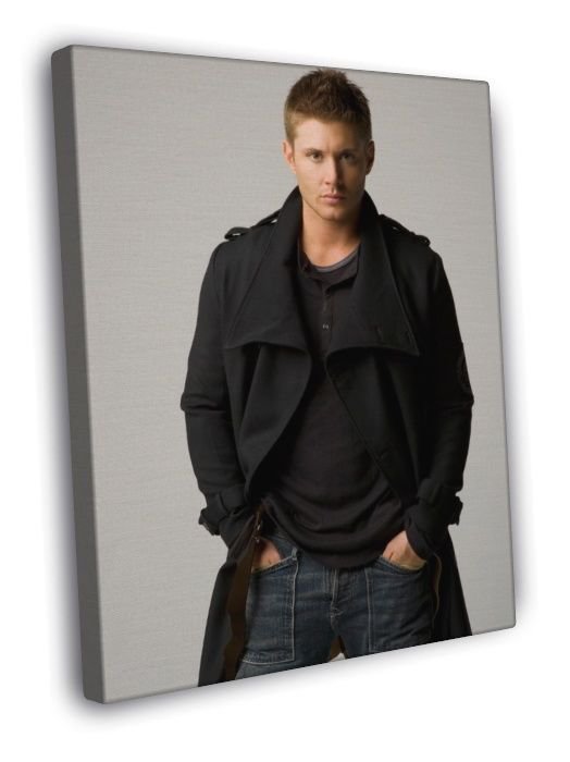 Supernatural Jensen Ackles TV Series WALL  20x16 inch FRAMED CANVAS PRINT
