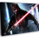 Darth Maul Sith Lightsaber Star Wars Art  20x16 inch FRAMED CANVAS WALL PRINT