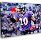 Edward Earl Reed Baltimore Ravens Football Sport  20x16 inch FRAMED CANVAS WALL PRINT
