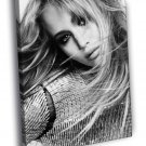 Jennifer Lawrence Portrait BW Actress Rare  20x16 inch FRAMED CANVAS WALL PRINT
