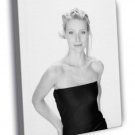 Gwyneth Paltrow Cute Actress BW  20x16 inch FRAMED CANVAS WALL PRINT