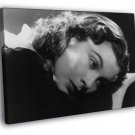 Vivien Leigh Portrait Retro Classic Actress BW  20x16 inch FRAMED CANVAS WALL PRINT
