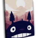 My Neighbor Totoro Movie Tonari No Totoro Art  20x16 inch FRAMED CANVAS WALL PRINT