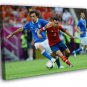 Xavi Hernandez Andrea Pirlo World 2014 Cup Brazil  20x16 inch FRAMED CANVAS WALL PRINT
