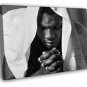 Mike Tyson Portrait Boxer BW  20x16 inch FRAMED CANVAS WALL PRINT