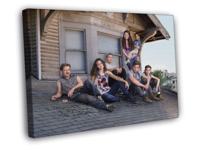 Shameless Characters Tv Series  20x16 inch FRAMED CANVAS WALL PRINT