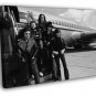 Deep Purple Amazing BW Retro Hard Rock Heavy Metal  20x16 inch FRAMED CANVAS WALL PRINT