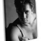 Javier Bardem Portrait Handsome Hot Young Rare  20x16 inch FRAMED CANVAS WALL PRINT