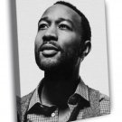 John Legend Amazing BW Portrait Handsome Music  20x16 inch FRAMED CANVAS WALL PRINT